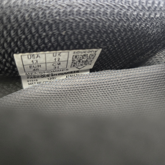 Saucony Men's Freedom Crossport Black and White Neon Running Shoes Size 13 - Picture 12 of 12